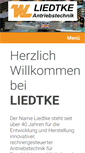 Mobile Screenshot of liedtke-antriebstechnik.de