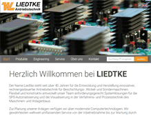 Tablet Screenshot of liedtke-antriebstechnik.de